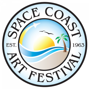 Space Coast Art Festival anniversary logo